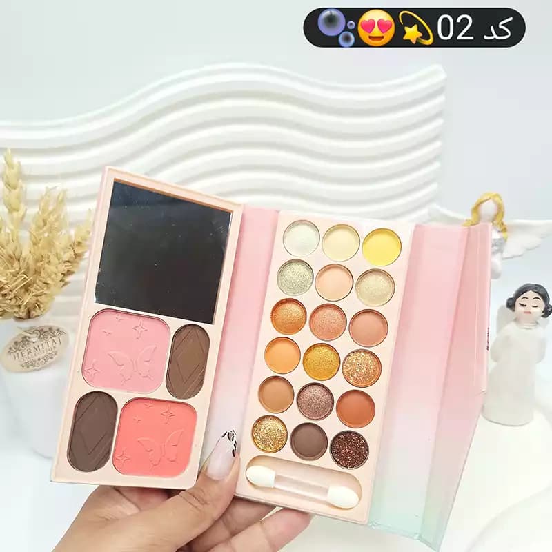 پالت سایه کتابی Miss Vanessa مدل دخترونه 22 رنگ — تصویر ۲