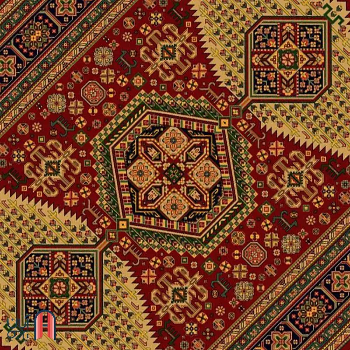فرش کلکسیون بوستان کد فرش 525-R، لاکی چهارمتری — تصویر ۲