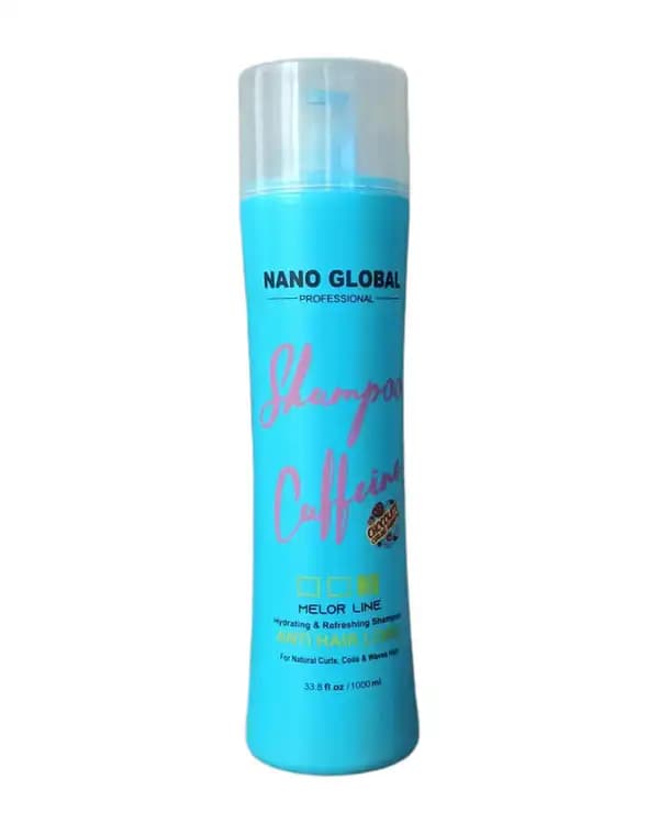 شامپو ضد ریزش و آبرسان موهای فر نانوگلوبال Nano Global حجم 1000ml