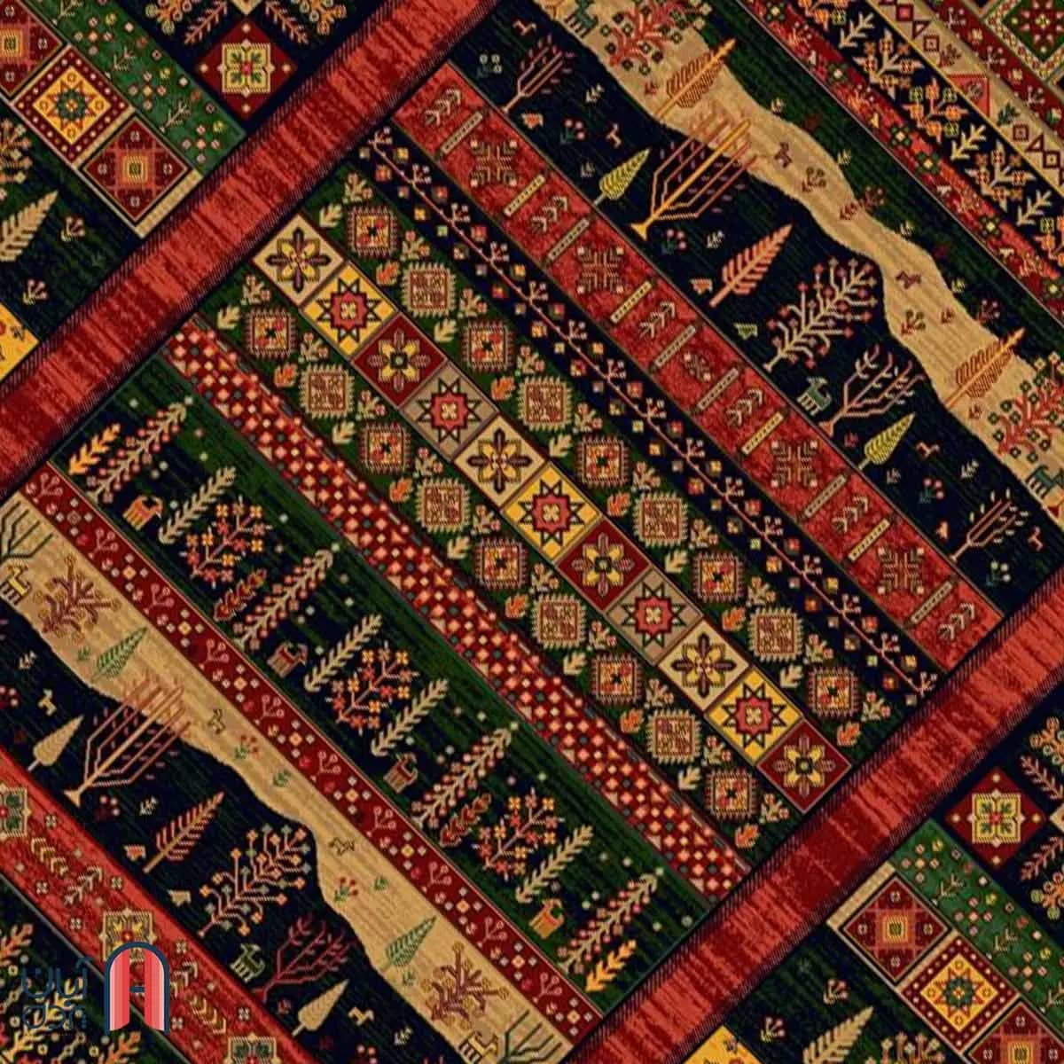 فرش کلکسیون بوستان کد فرش 520-R، لاکی چهارمتری — تصویر ۲