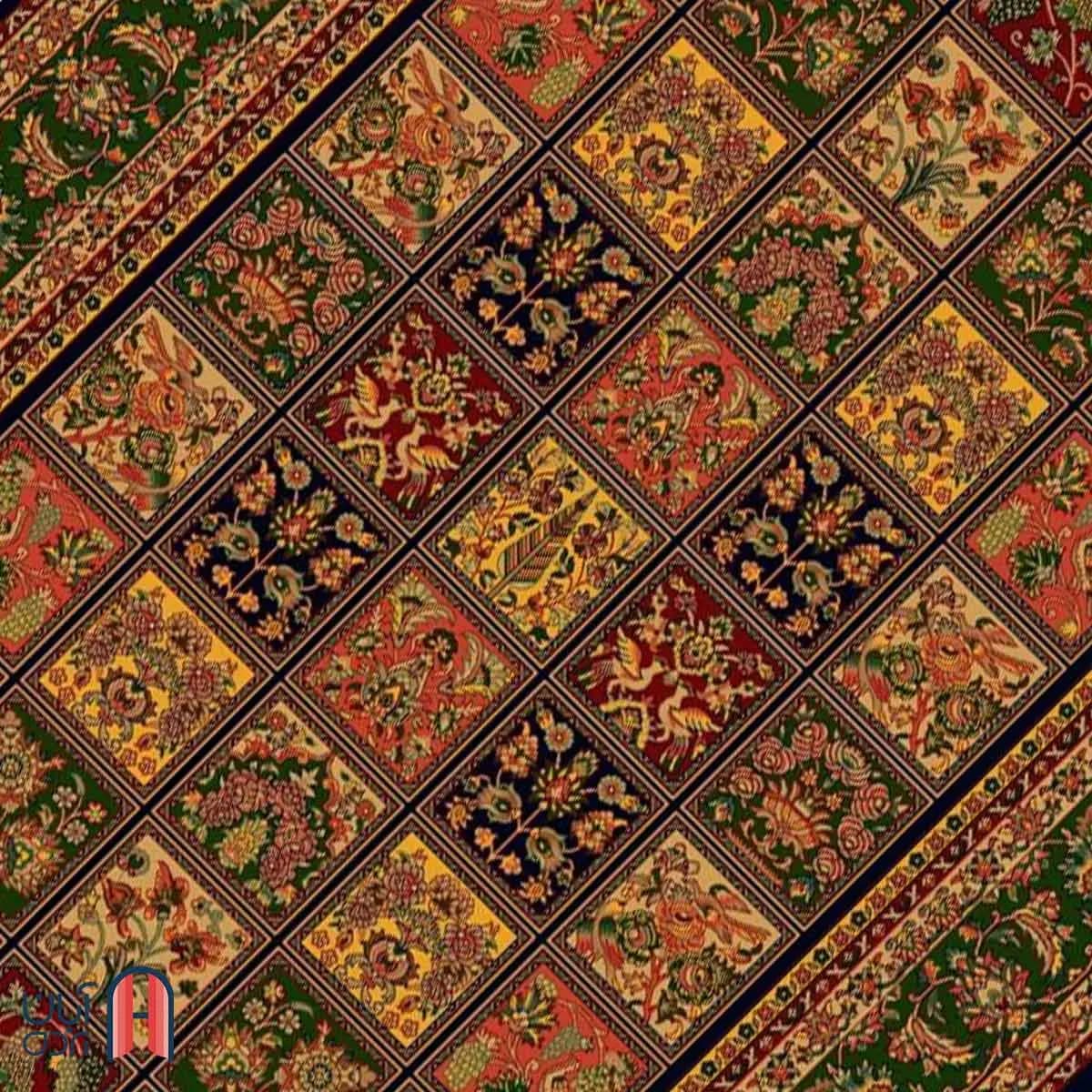فرش کلکسیون بوستان کد فرش 517-N، سرمه ای چهارمتری — تصویر ۳