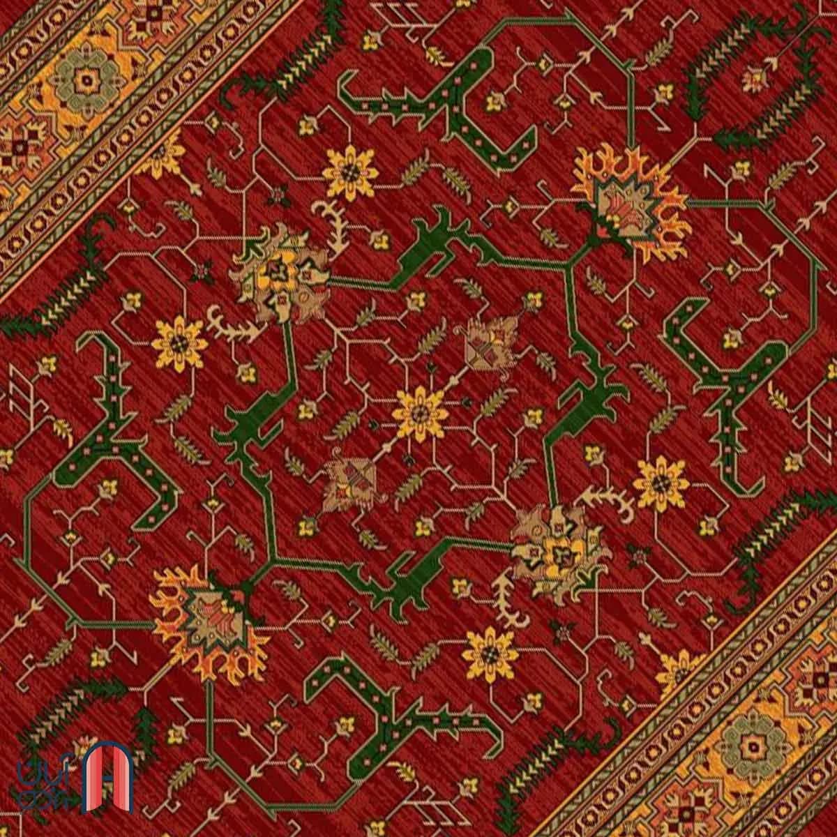 فرش کلکسیون بوستان کد فرش 515-R، لاکی چهارمتری — تصویر ۲