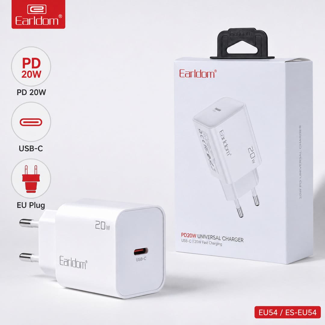 Earldom ES-EU54 | شارژر دیواری 20 وات ارلدام PD — تصویر ۸
