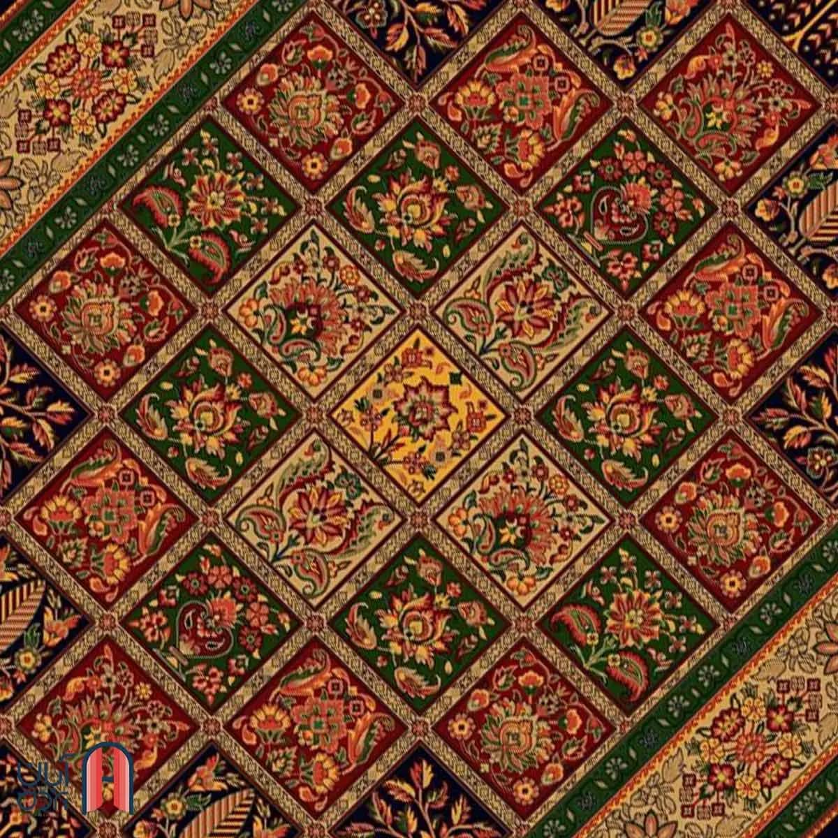فرش کلکسیون بوستان کد فرش 513-N، سرمه ای چهارمتری — تصویر ۲