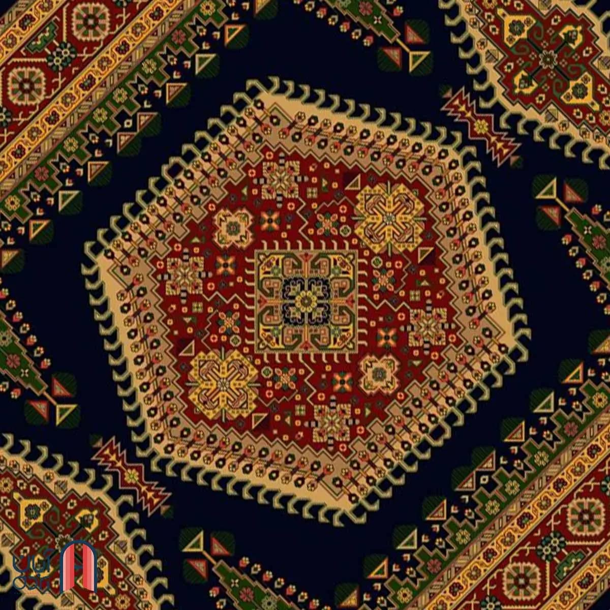 فرش کلکسیون بوستان کد فرش 508-N، سرمه ای چهارمتری — تصویر ۲