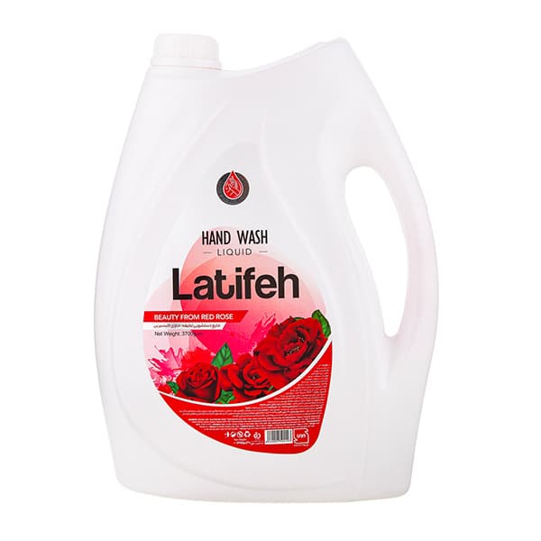 مایع دستشویی لطیفه با رایحه گل رز حجم 3.7 لیتر