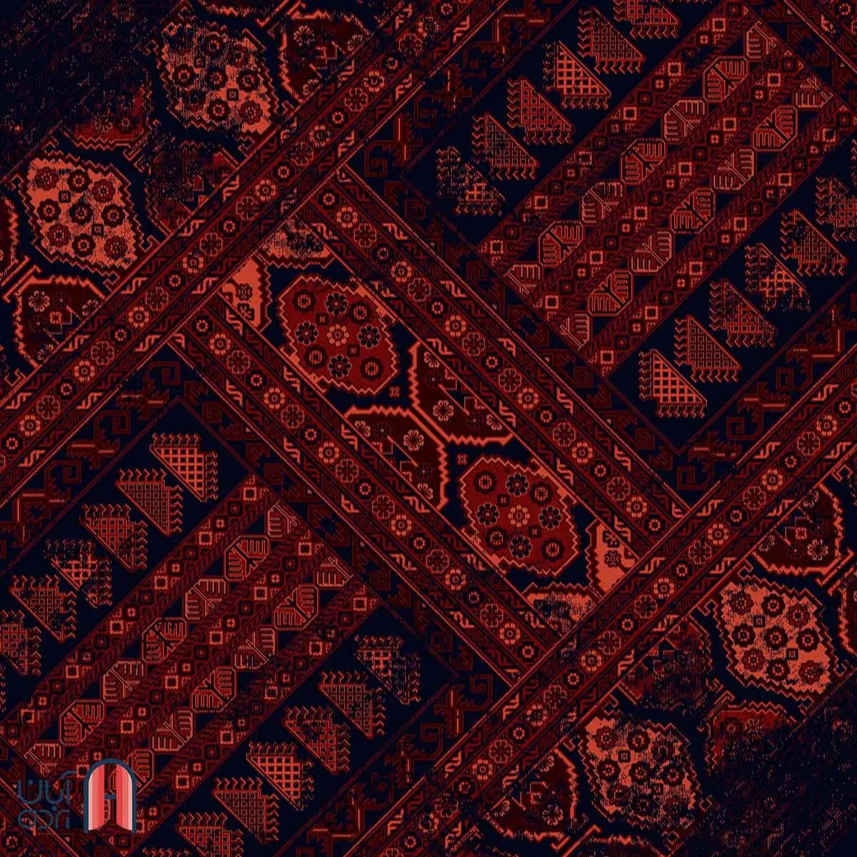 فرش کلکسیون بلوچ کد 5-203، رنگ وینتیج قدیمی چهارمتری — تصویر ۳