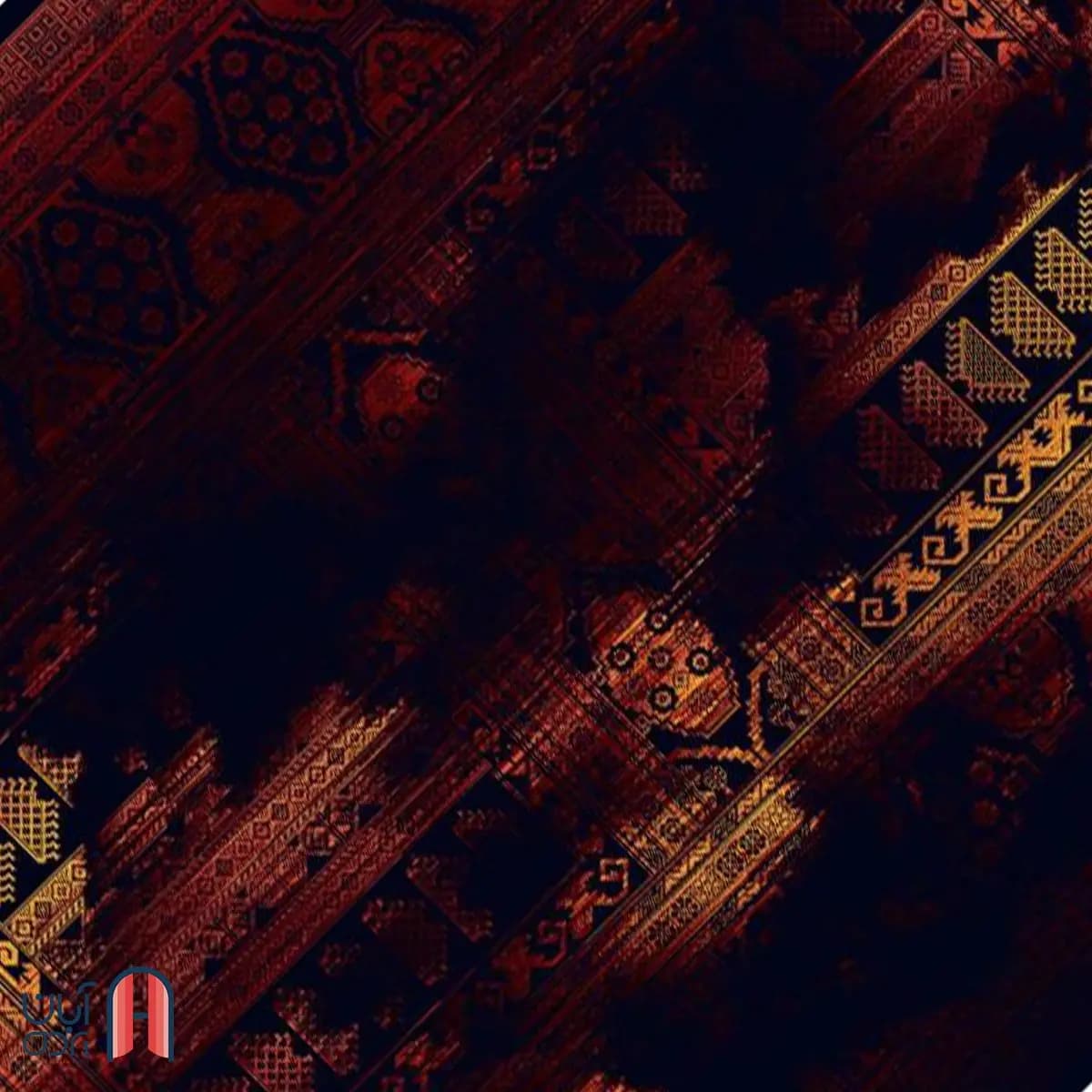 فرش کلکسیون بلوچ کد 4-203، رنگ وینتیج چهارمتری — تصویر ۳