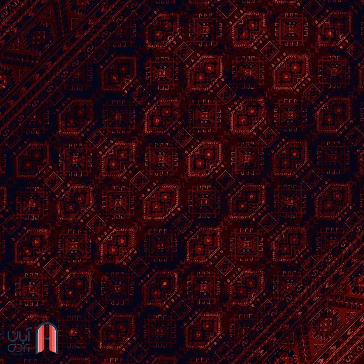 فرش کلکسیون بلوچ کد 4-201، رنگ وینتیج چهارمتری — تصویر ۳