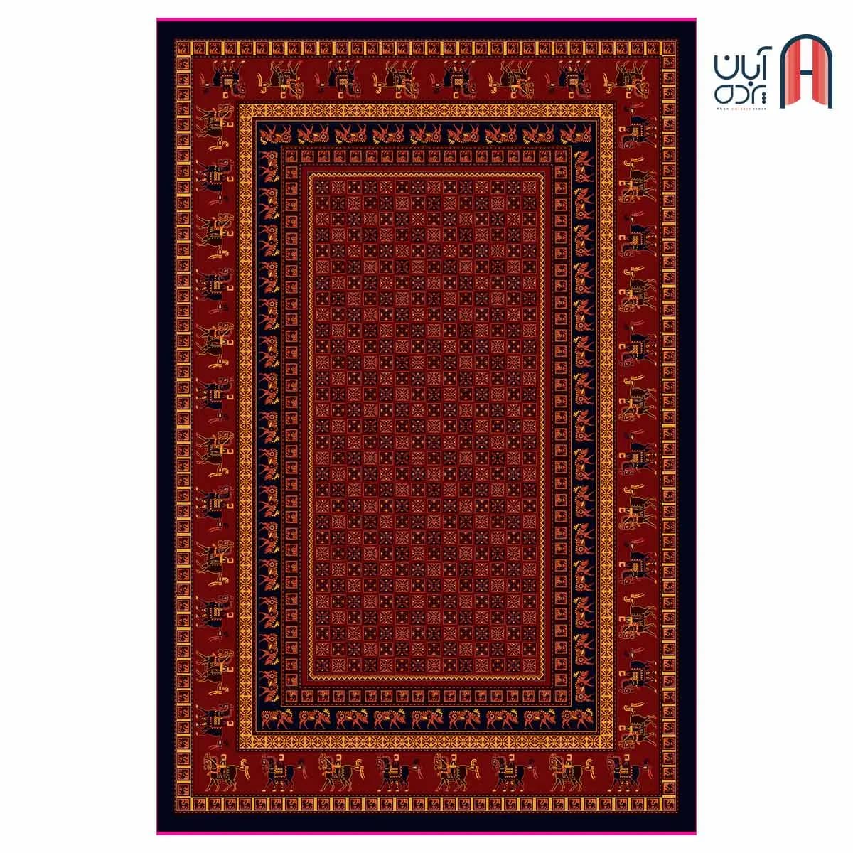 فرش کلکسیون بلوچ کد 1-221، سرمه ای رنگ چهارمتری
