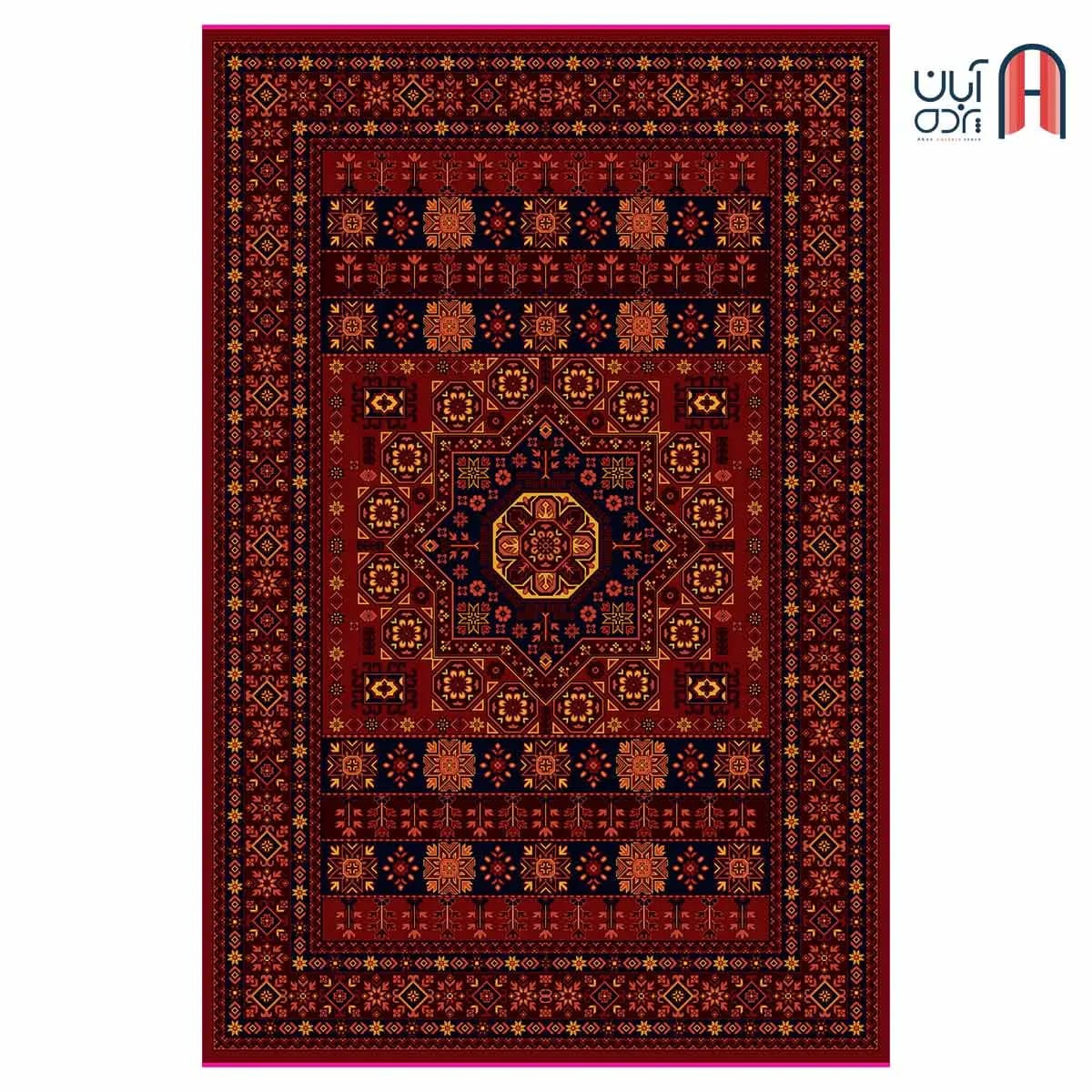 فرش کلکسیون بلوچ کد 3-218، لاکی رنگ چهارمتری
