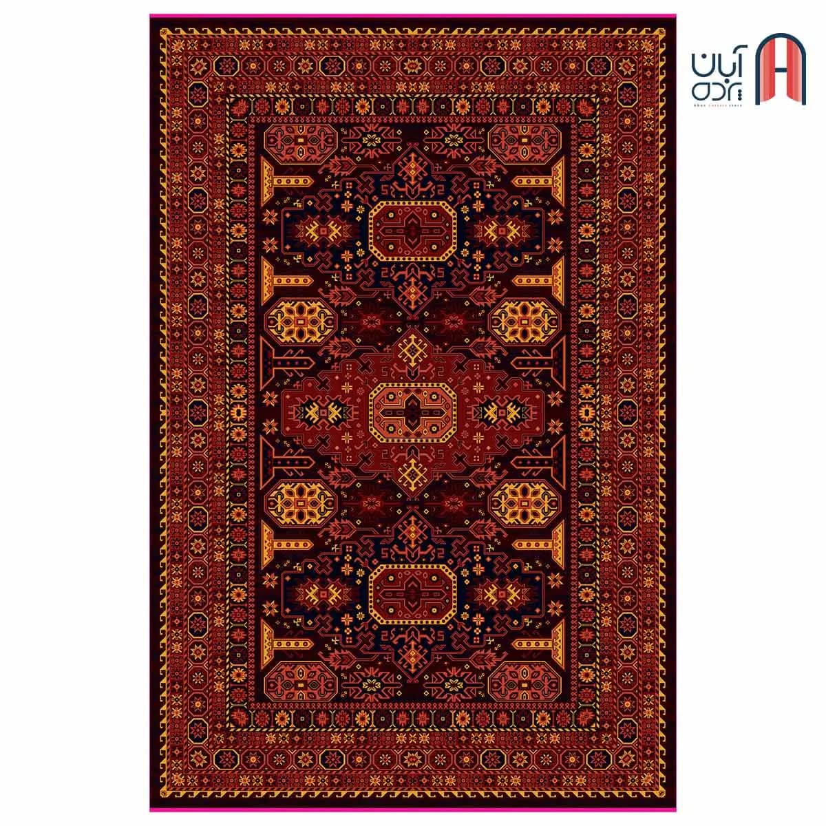 فرش کلکسیون بلوچ کد 3-216، لاکی رنگ چهارمتری
