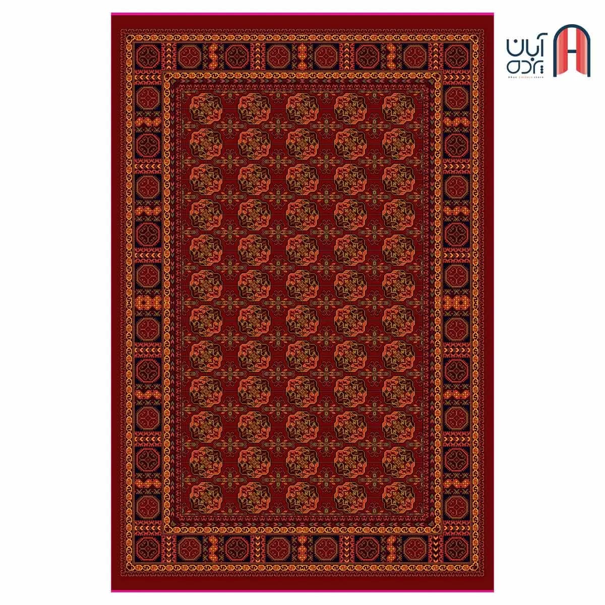 فرش کلکسیون بلوچ کد 3-215، لاکی رنگ چهارمتری