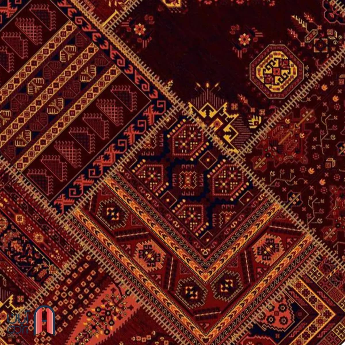 فرش کلکسیون بلوچ کد 1-214، سرمه ای رنگ چهارمتری — تصویر ۳