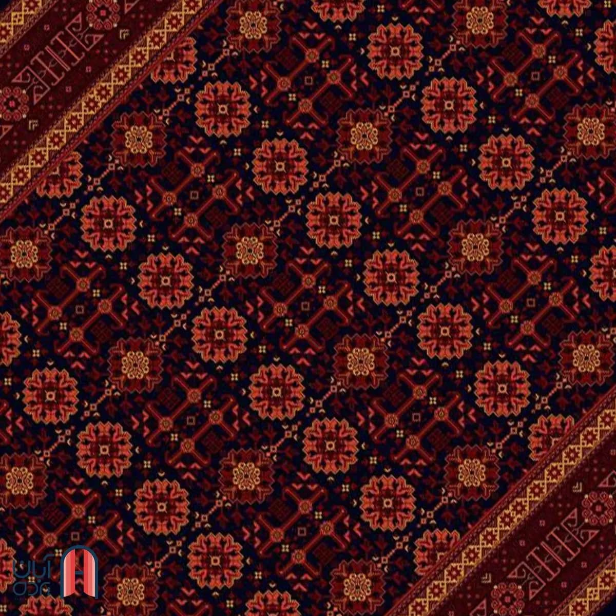 فرش کلکسیون بلوچ کد 1-213، سرمه ای رنگ چهارمتری — تصویر ۲