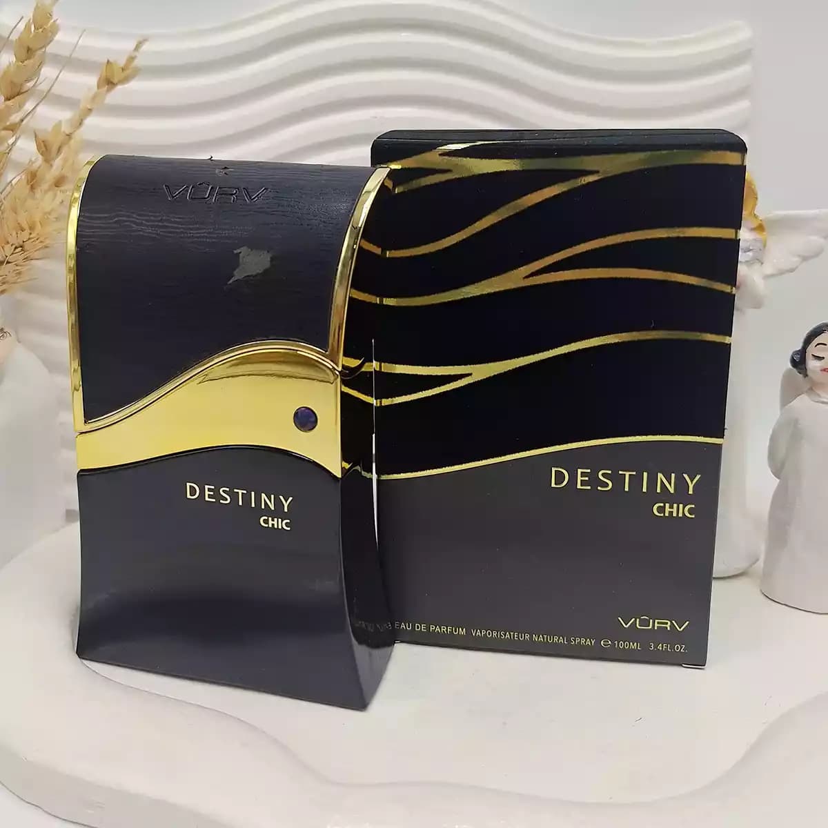 ادکلن زنانه DESTINY CHIC وروو حجم 100 میل رایحه خنک و شیرین