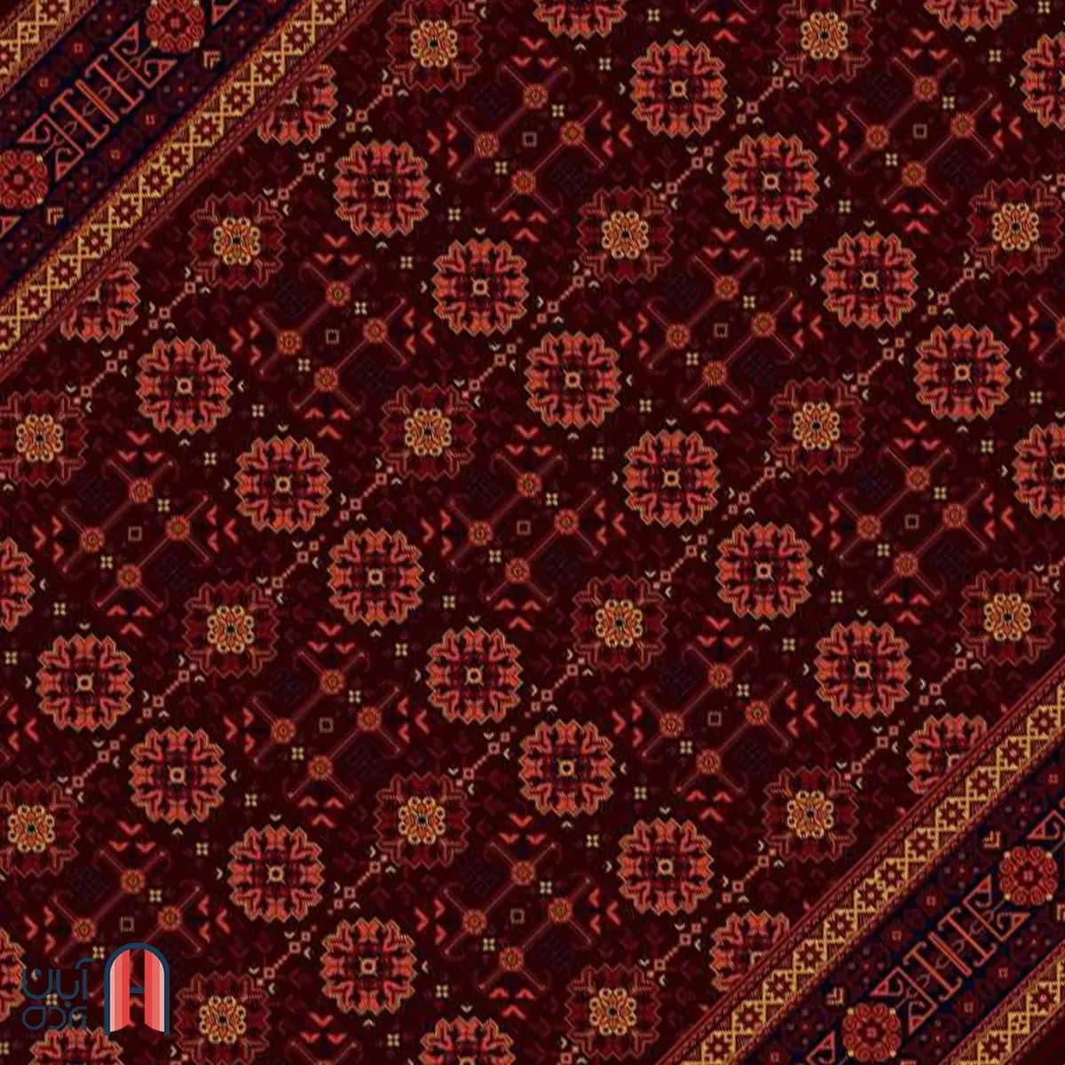 فرش کلکسیون بلوچ کد 2-211، زرد رنگ چهارمتری — تصویر ۳