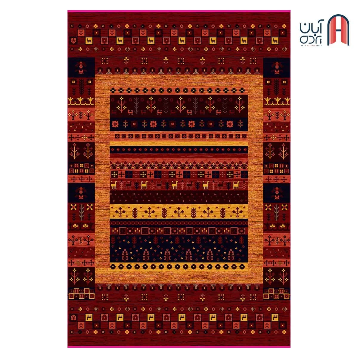 فرش کلکسیون بلوچ کد 3-210، لاکی رنگ چهارمتری