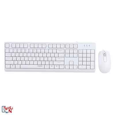 کیبورد ماوس رپو X130PRO سفید