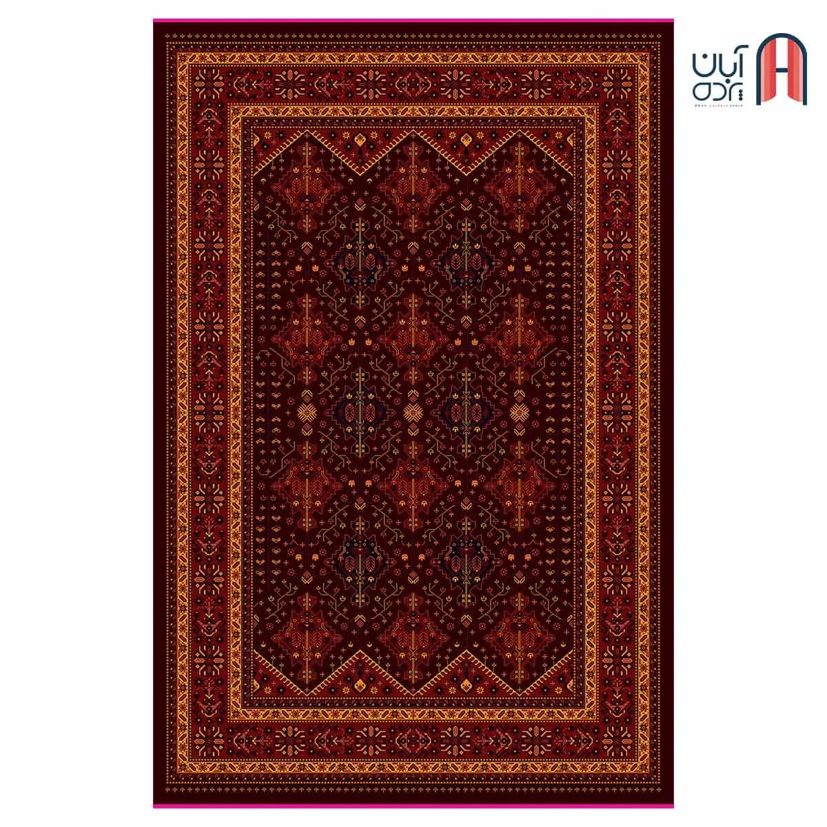 فرش کلکسیون بلوچ کد 3-206، لاکی رنگ چهارمتری