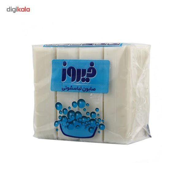 صابون لباسشویی فیروز بسته 4 عددی — تصویر ۳
