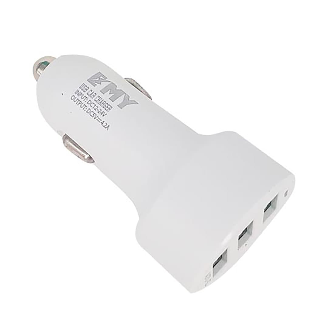 شارژر فندکی EMY مدل MY-117 با سه خروجی USB — تصویر ۶