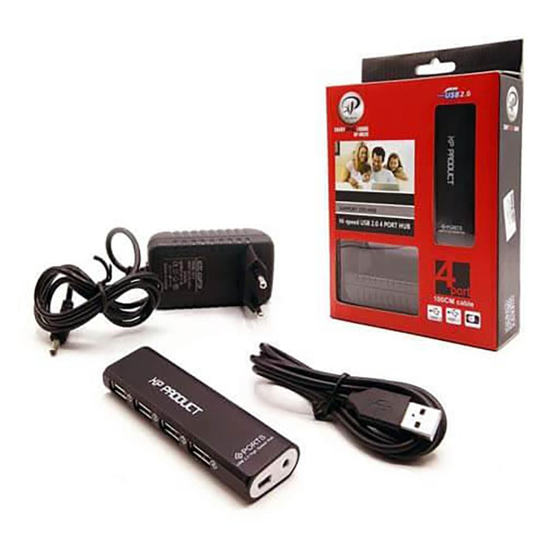 هاب USB 2.0 مدل XP-H824 با 4 پورت و کابل 1 متری — تصویر ۴