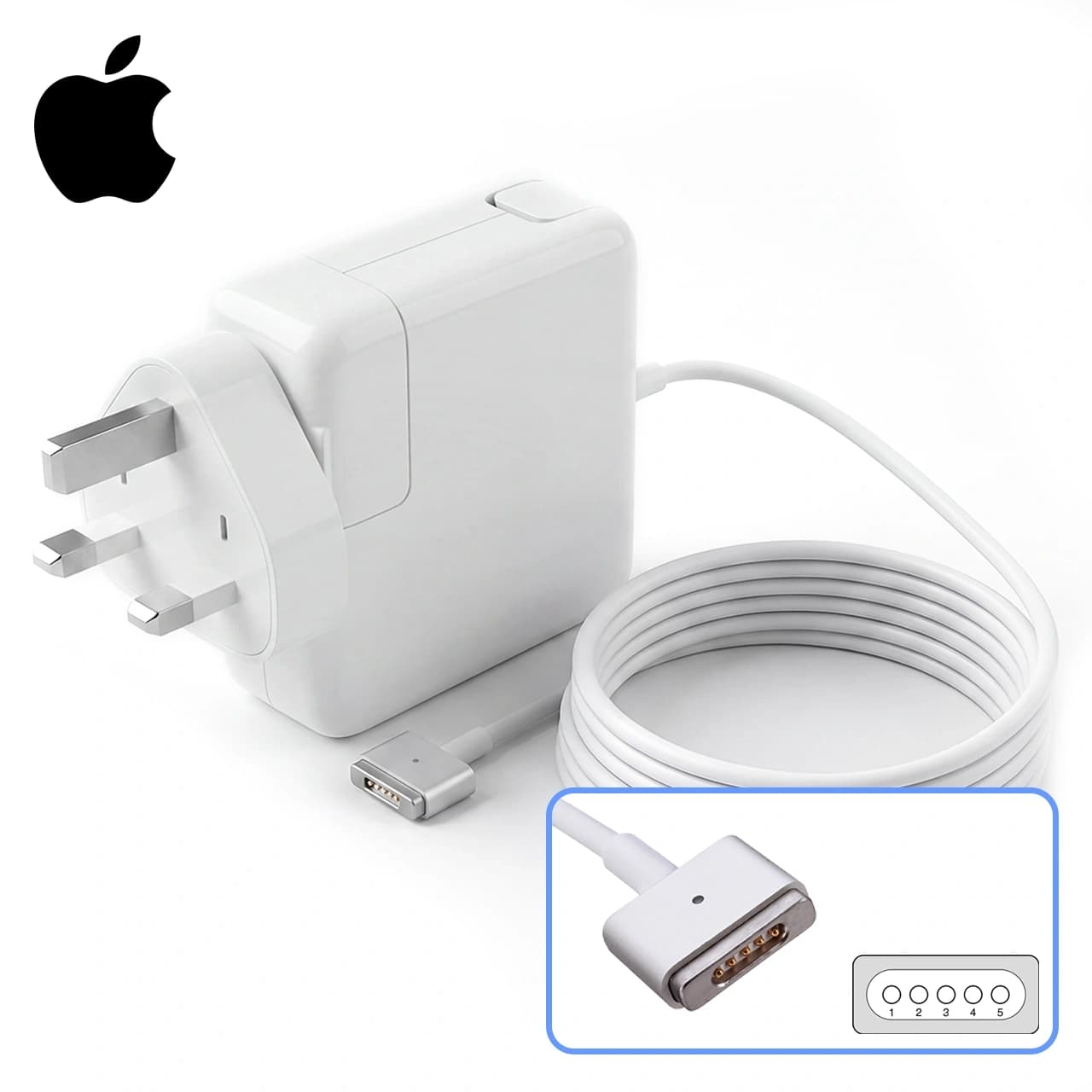 شارژر مک بوک 85 وات، 20 ولت، 4.25 آمپر مدل MagSafe 2 مناسب A1424 و A1398