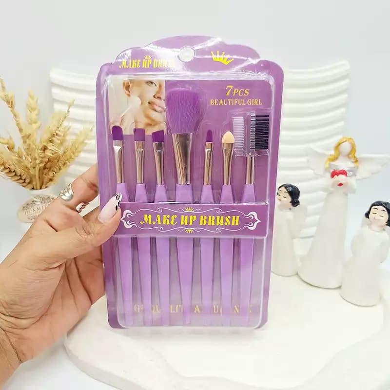ست براش و برس آرایشی مدل make up brush پک 7 عددی — تصویر ۳