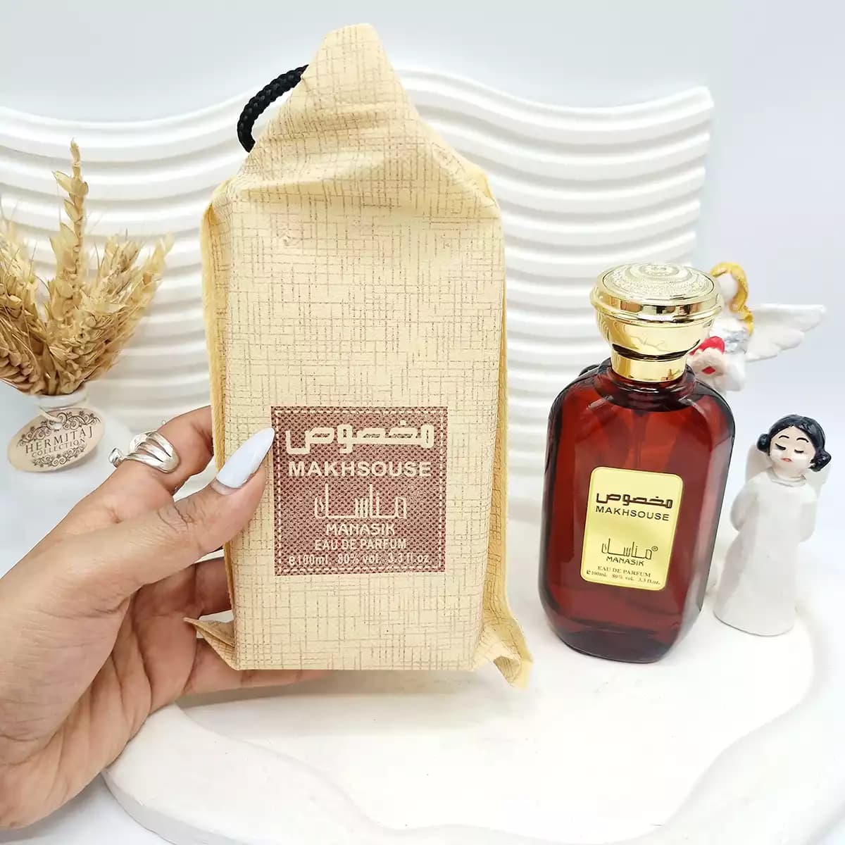 ادکلن makhsouse حجم 100 میل رایحه گرم و شیرین — تصویر ۲