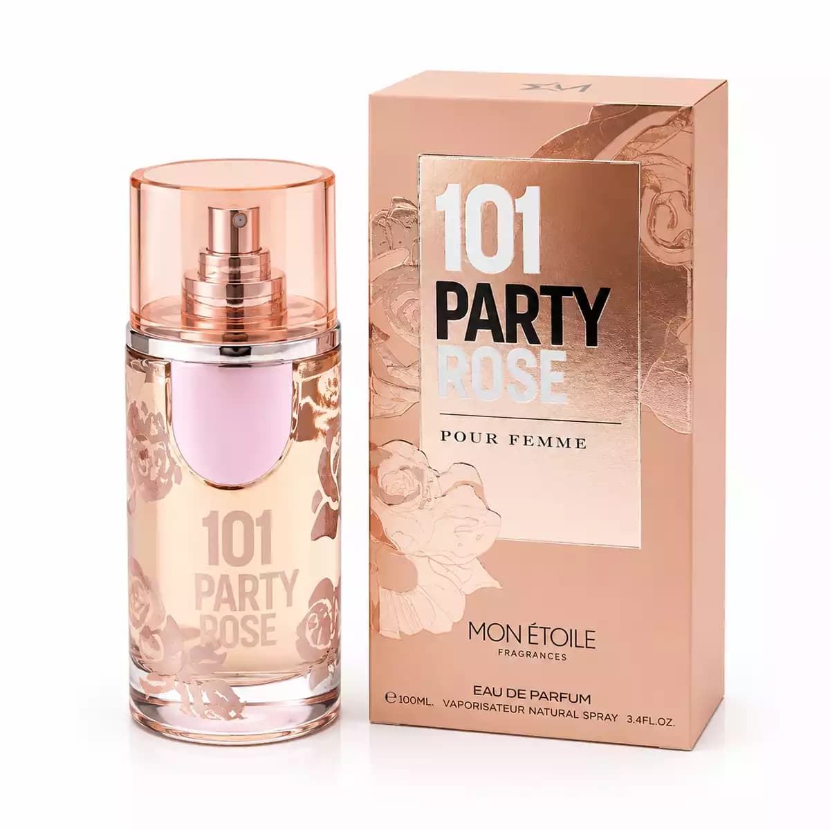 ادکلن زنانه 101 PARTY ROSE حجم 100 میل رایحه گل رز
