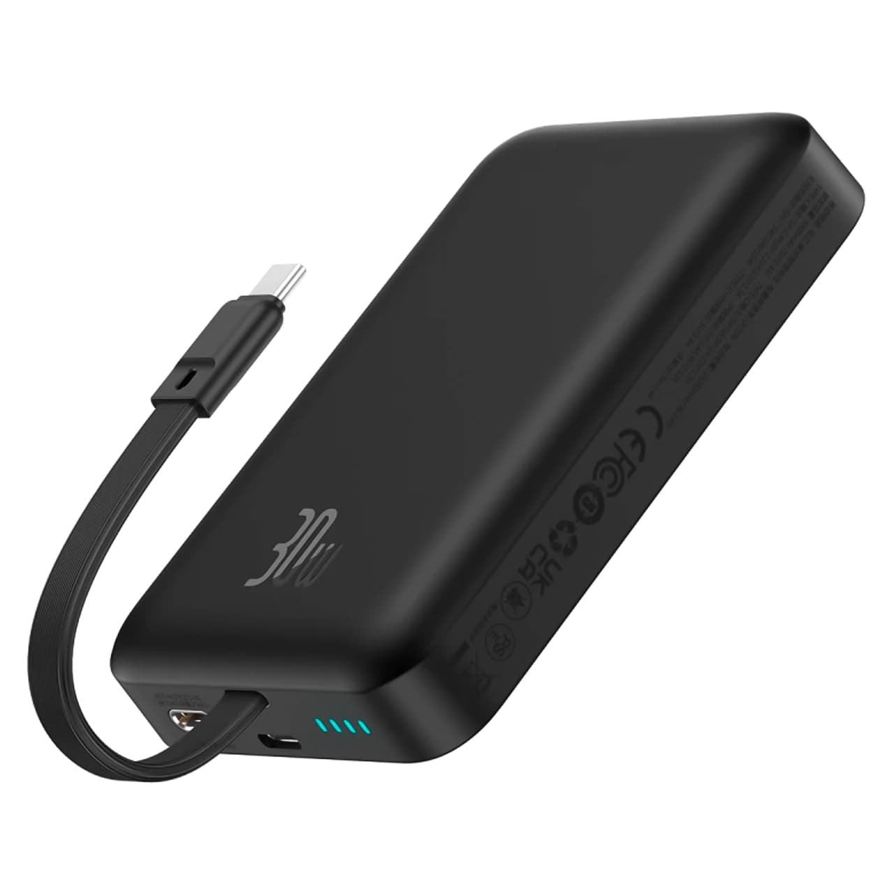 پاوربانک وایرلس بیسوس مدل PPCXM10T با ظرفیت 10000 میلی آمپر ساعت و توان 30 وات — تصویر ۳