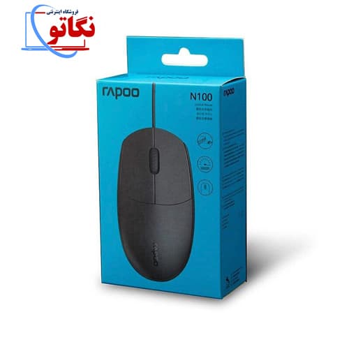 ماوس رپو N100 مشکی — تصویر ۲