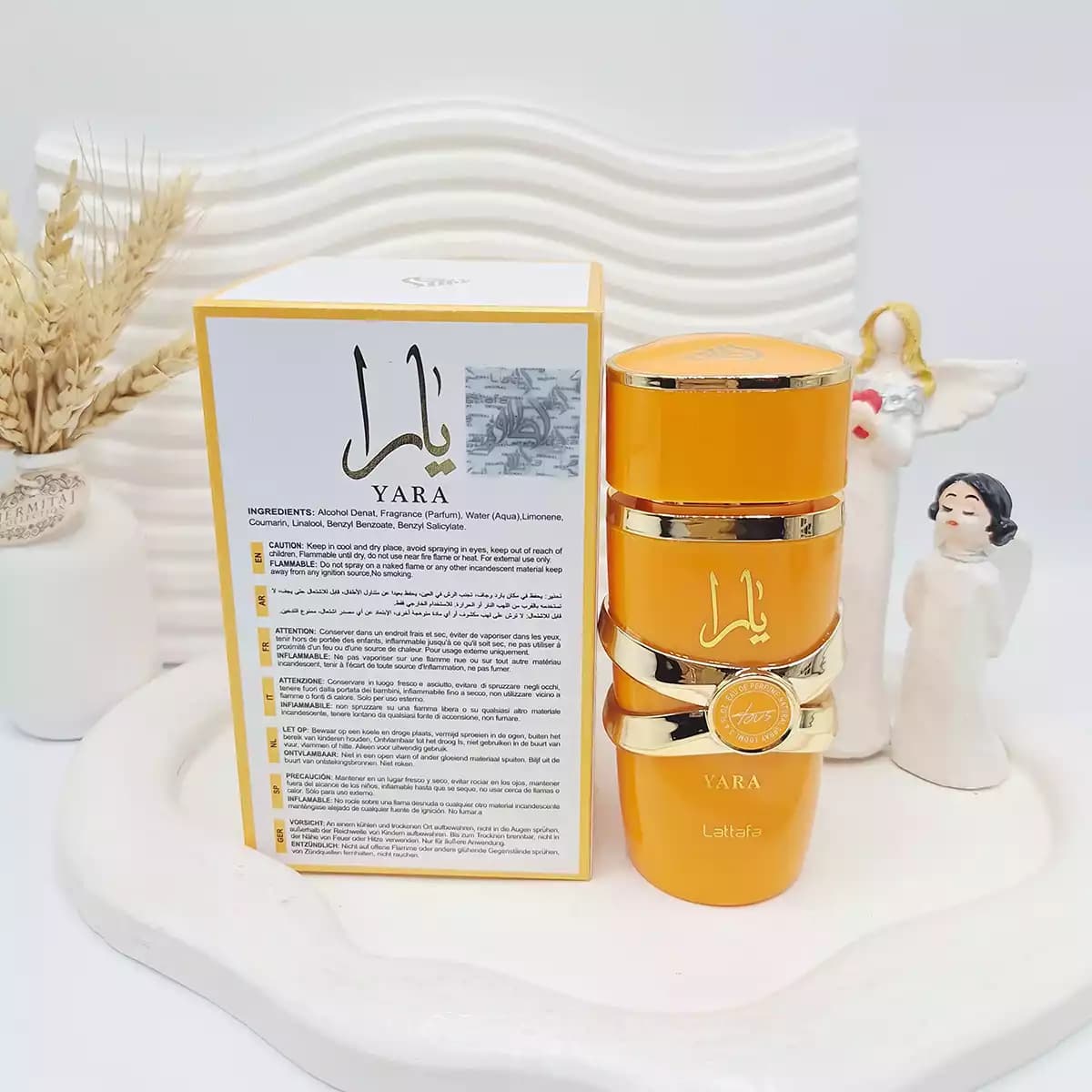 ادکلن لطافه یارا توس (نارنجی) 100 میل رایحه خنک و شیرین — تصویر ۲