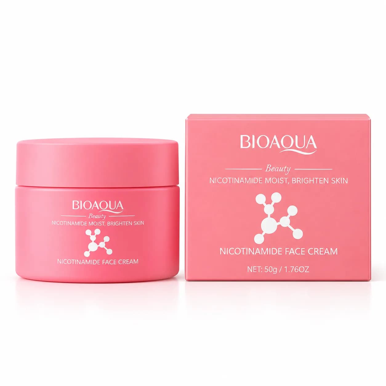 کرم مرطوب کننده و روشن کننده نیکوتینامید بیوآکوا BIOAQUA حجم 60 گرم