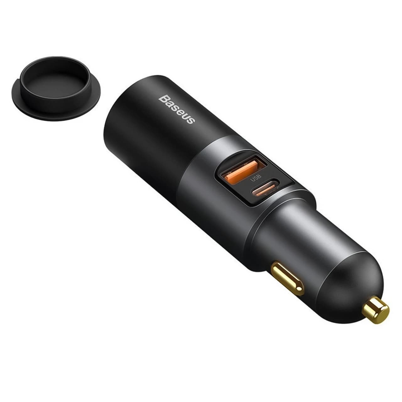 شارژر فندکی خودرو بیسوس مدل CCBT-C0G با قابلیت گسترش پورت فندکی، با توان خروجی 120 وات — تصویر ۳