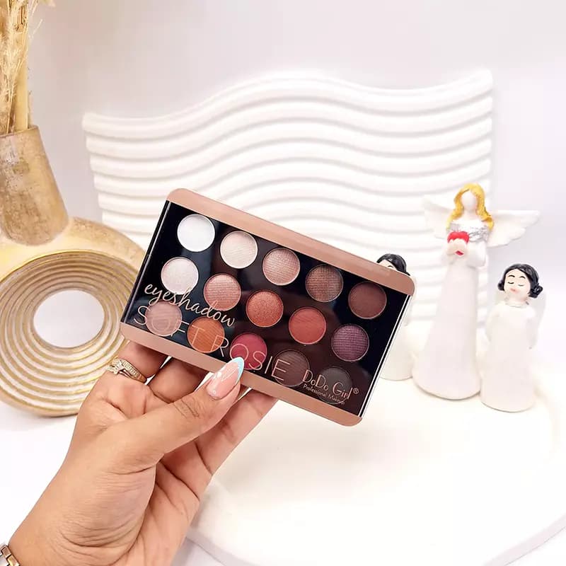 پالت سایه چشم دودوگرل 15 رنگ مدل soft Rosie — تصویر ۲