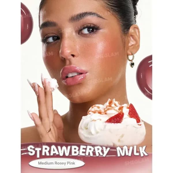 لیپ گلاس ضد آب شیگلم مدل Glass Lock رنگ Strawberry Milk — تصویر ۴