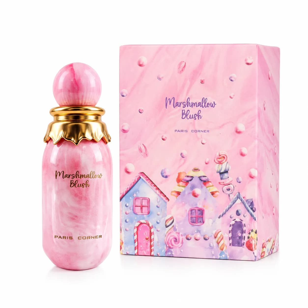 ادکلن زنانه پاریس کرنر Paris Corner مدل Marshmallow Blush حجم 100 میلی لیتر