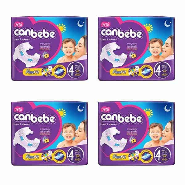 پوشک جان به به سایز 4 چهار بسته 40 عددی