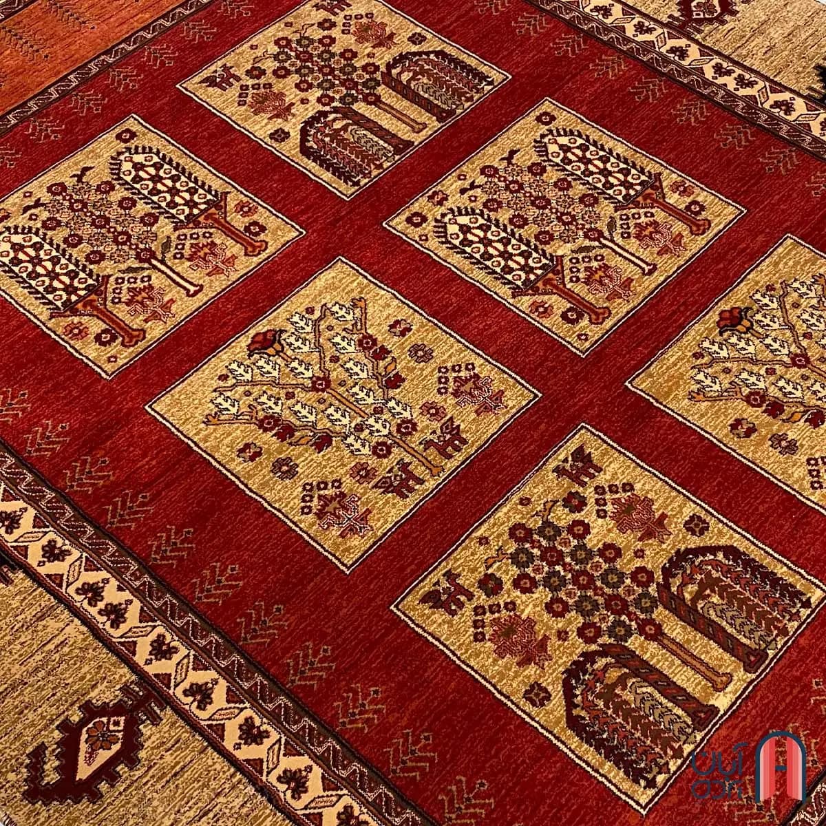 فرش کلکسیون خزان کد فرش 1-443، رنگ بژ چهارمتری — تصویر ۳