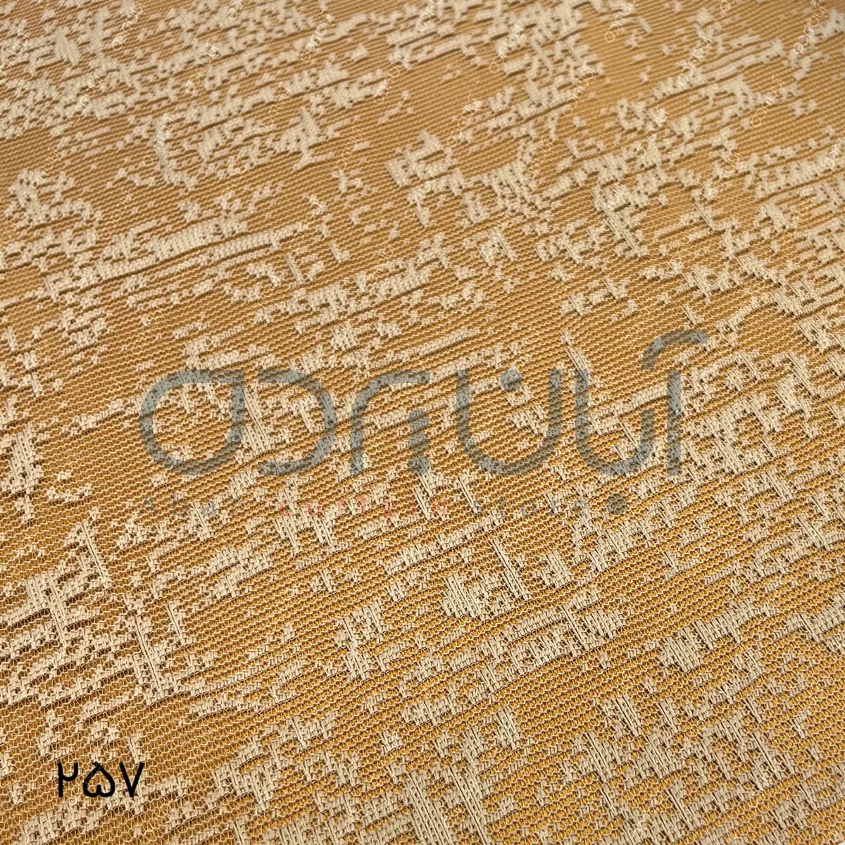 پرده دومکانیزم طرح برفکی رنگ کرم — تصویر ۴