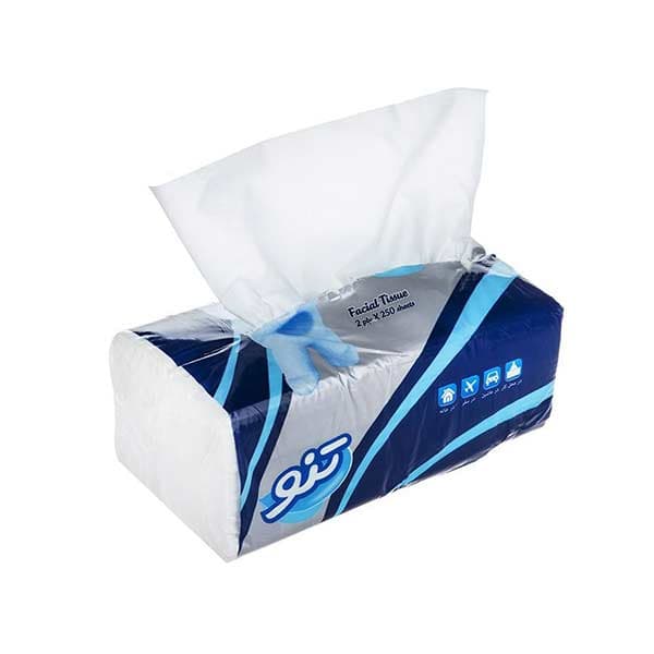 دستمال کاغذی 2 لایه تنو 250 برگ — تصویر ۲