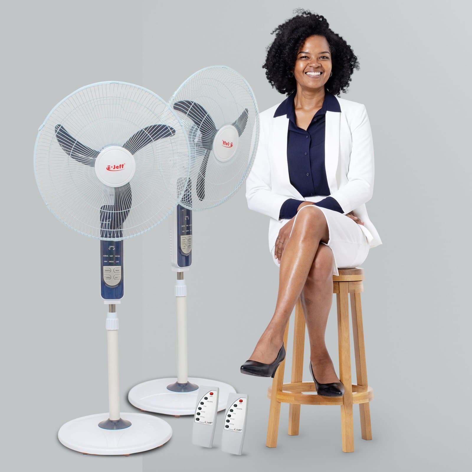 Lot de 2 Ventilateurs Télécommandés Silencieux – EJEFF