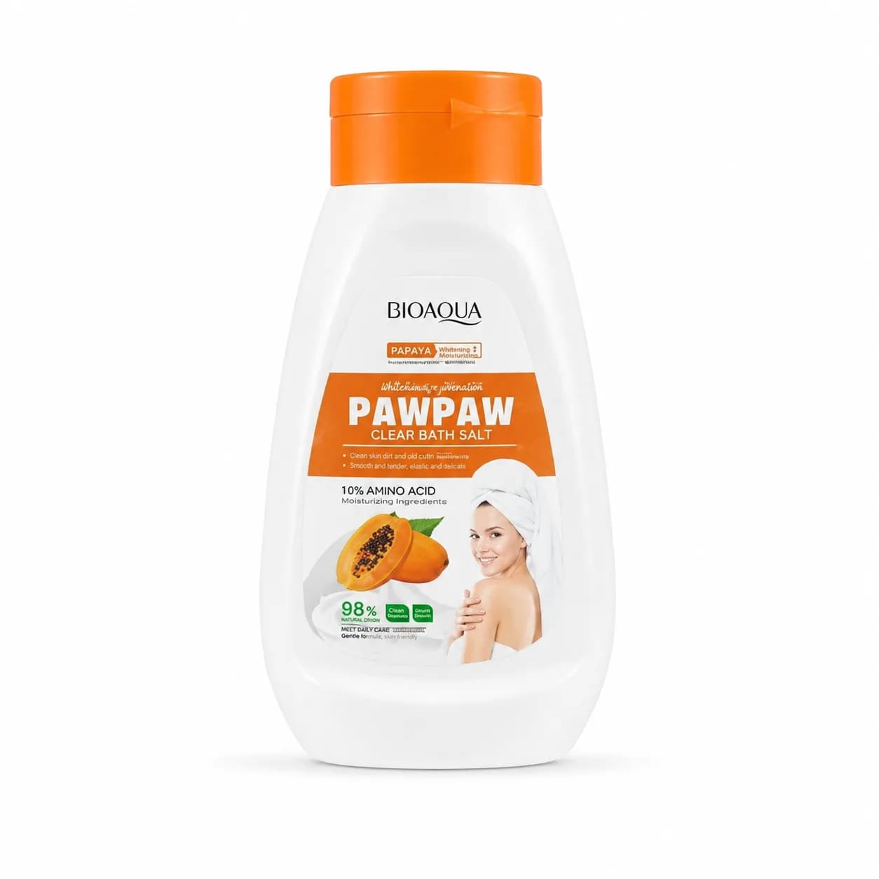 نمک بدن پاپایا و ویتامین C بیوآکوا BIOAQUA حجم 430 گرم