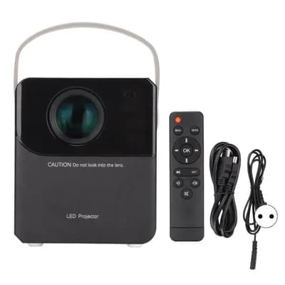 Mini Projecteur, Projecteur Portable pour Dessin Animé, Cadeau pour Enfants, Projecteur de Film en Plein Air, WIFI sans Fil avec écran