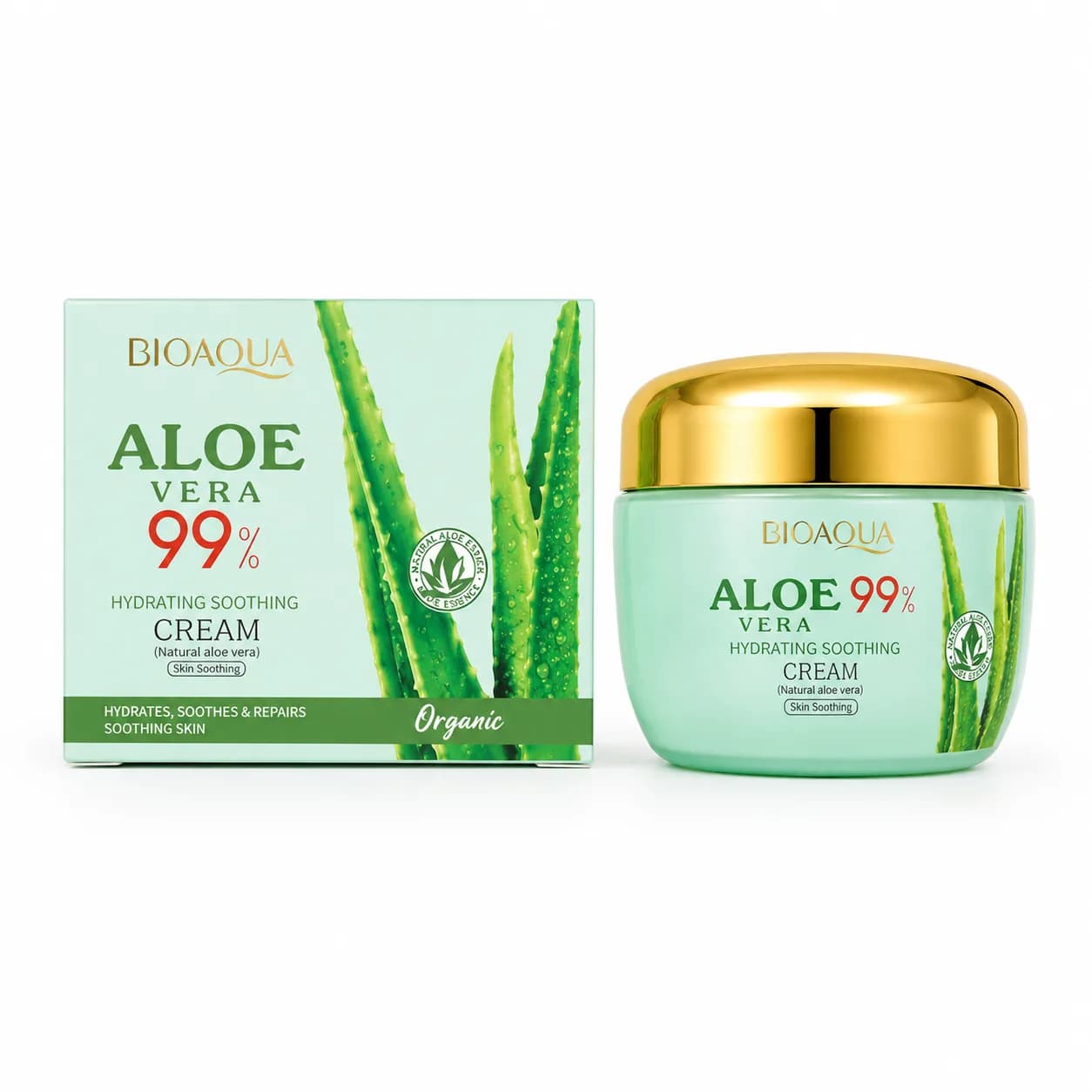 کرم آبرسان کاسه ای آلوئه ورا بیوآکوا BIOAQUA حجم 50 میلی لیتر