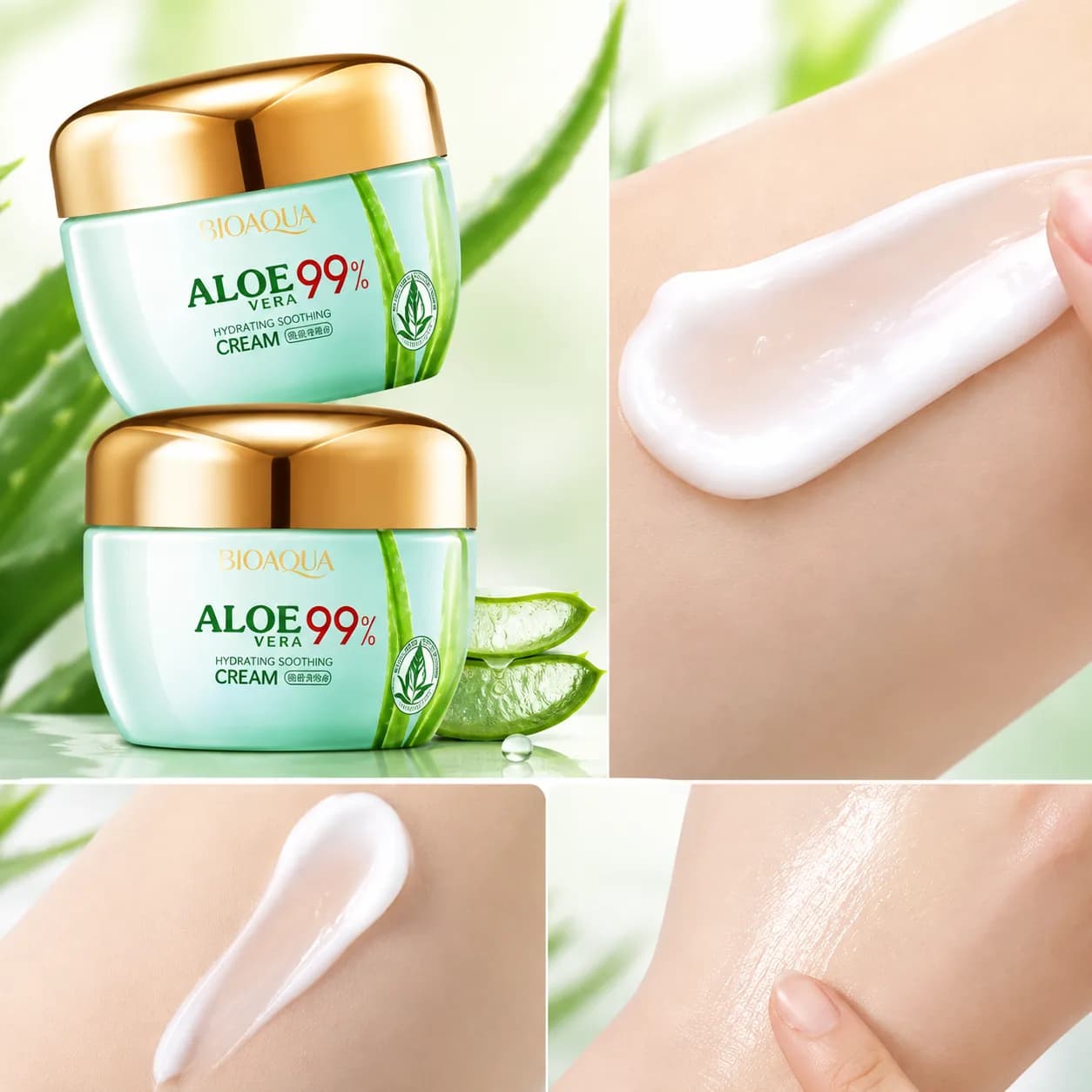 کرم آبرسان کاسه ای آلوئه ورا بیوآکوا BIOAQUA حجم 50 میلی لیتر — تصویر ۲