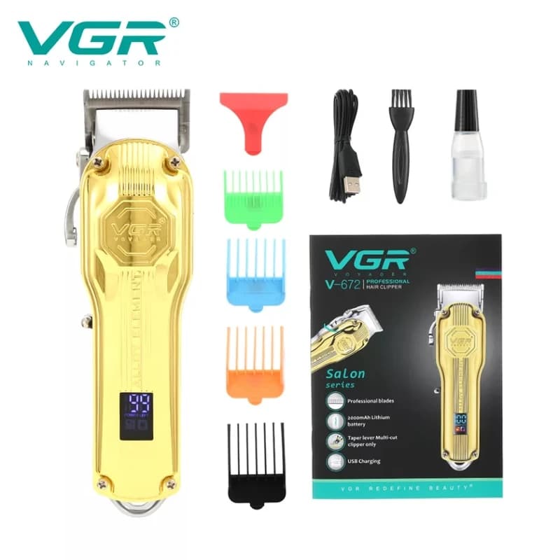 ماشین اصلاح وی جی آر مدل V-672 با تکنولوژی برش مستقیم — تصویر ۲