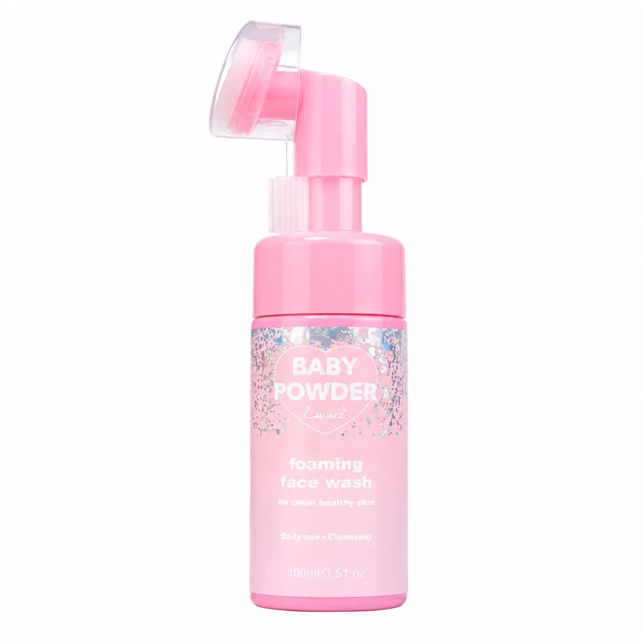 فوم شستشوی صورت براش دار مدل Baby Powder حجم 100 میلی لیتر